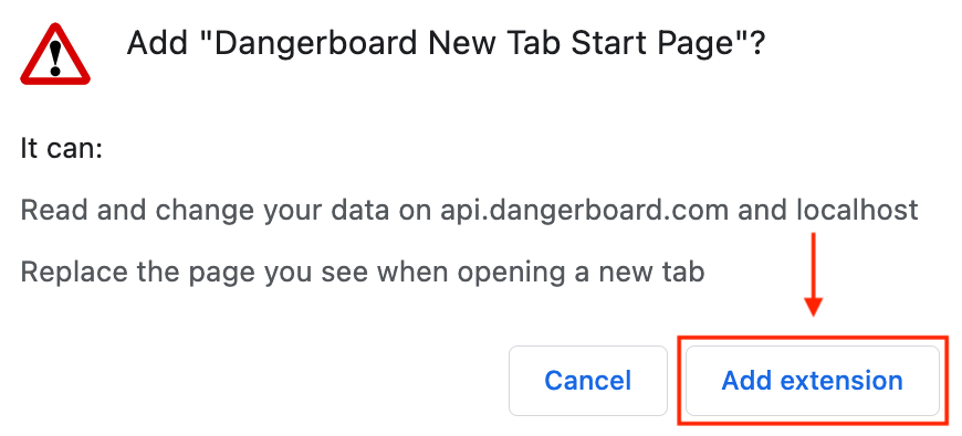 Confirmation Add Extension