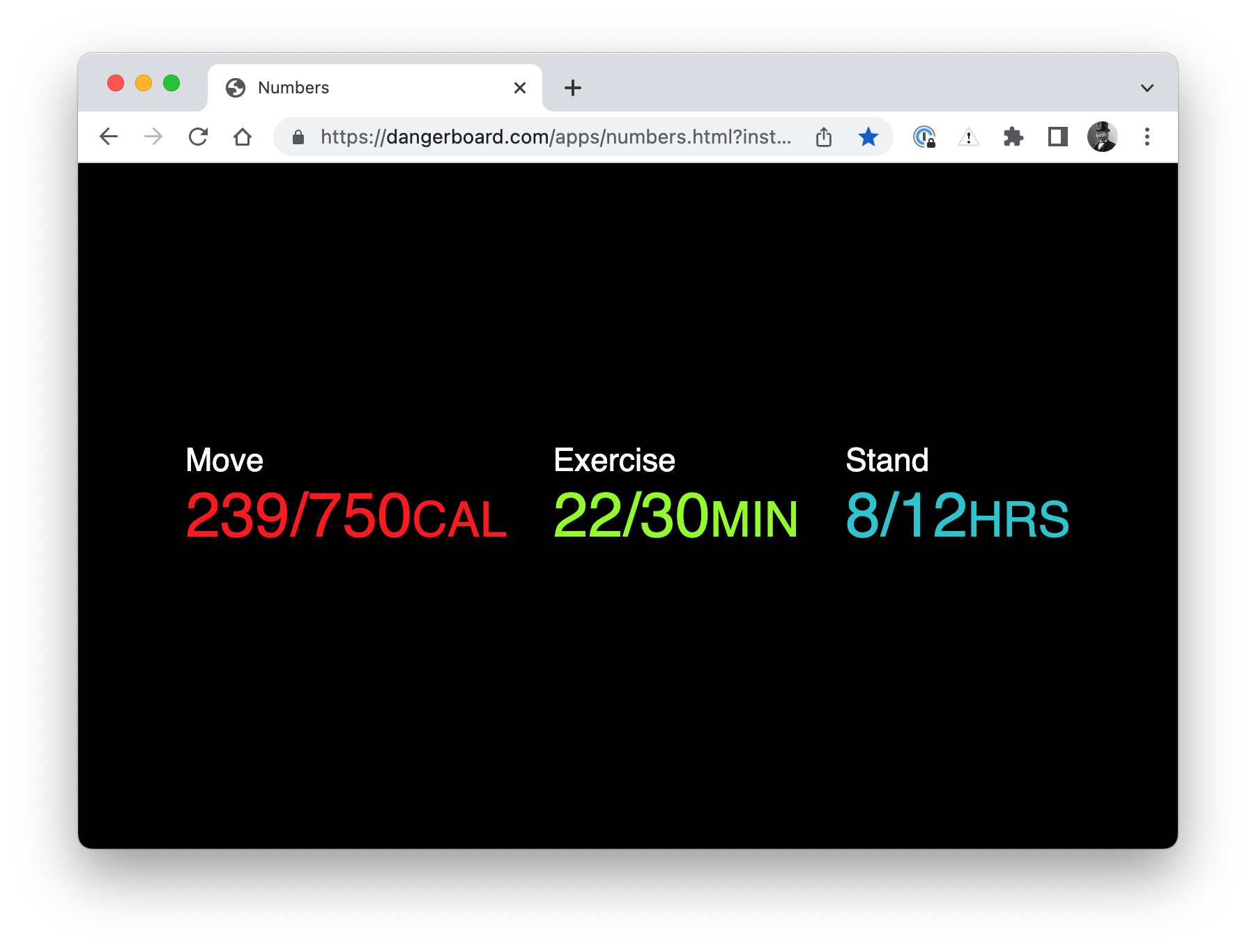 Example webpage